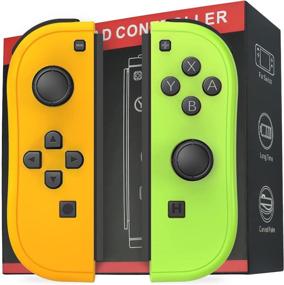 img 4 attached to 🎮 D.Gruoiza Switch Controllers: Joy-Pad with Wake Up Feature and Enhanced Grip for Nintendo Switch (Yellow and Green)
