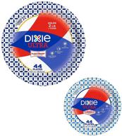 🍽️ dixie ultra heavy duty paper plate bundle: large 10 1/16" plates (44 ct) + small 6 7/8" dessert/appetizer plates (44 ct) logo