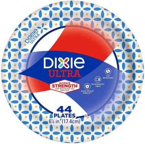 img 1 attached to 🍽️ Dixie Ultra Heavy Duty Paper Plate Bundle: Large 10 1/16" Plates (44 ct) + Small 6 7/8" Dessert/Appetizer Plates (44 ct)