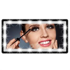 img 4 attached to 💄 Car Sun Visor Makeup Mirror with LED Lights - Dimming Touch Sensor, USB Power, Detachable Design - Travel Vanity Mirror for Automobiles