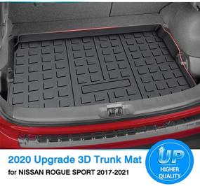 img 3 attached to Mixsuper Custom Fit Cargo Liner 2017-2021 Nissan Rogue Sport Tray in Highest Position - All Weather Rear Trunk Mat - Premium Quality