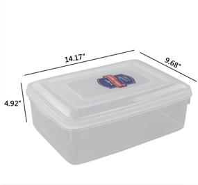 img 3 attached to 📦 Pekky 11 Quart Clear Plastic Toy Storage Containers with Lid - Set of 2 Bins