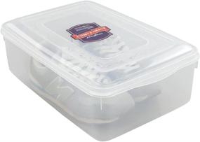 img 2 attached to 📦 Pekky 11 Quart Clear Plastic Toy Storage Containers with Lid - Set of 2 Bins