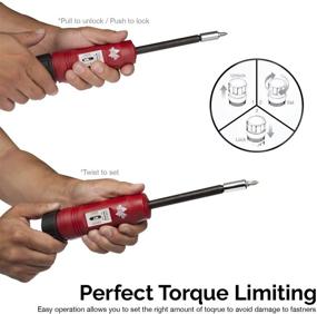 img 2 attached to 🔧 Neiko 10573B Torque Screwdriver Set 1/4" Drive Long Shank, 10-50 In-Lb Range, 20 Bits