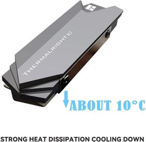 img 2 attached to 💻 M.2 2280 SSD Heatsink Cooler, Thermalright Dual-Sided Heat Sink with Thermal Silicone Pads for Gaming PC, PS5, M.2 PCIE NVMe SSD, M.2 SATA SSD-2280