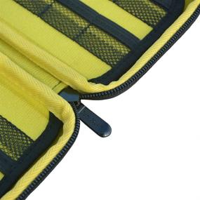 img 2 attached to Nintendo Switch & PS Vita Game Card Holder and SD Memory Card Storage Case - Black/Yellow