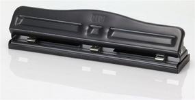 img 1 attached to 🖤 Black Officemate Adjustable Three Hole Punch - 11 Sheet Capacity (90095)
