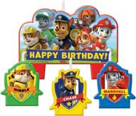 paw patrol birthday candle set логотип