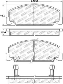 img 1 attached to 🔒 Улучшенные тормозные колодки StopTech 309.02730 Sport с накладками и оборудованием для оптимальной производительности.