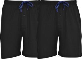 img 3 attached to Hanes Men's 2-Pack Cotton Lounge Drawstring Knit Shorts: Ultimate Comfort and Convenience for Leisure