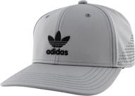 adidas originals men's circle mesh snapback cap: trendy and breathable headgear for style and comfort logo