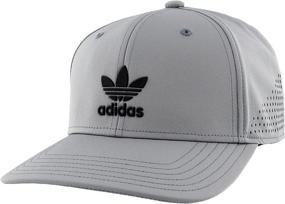 img 4 attached to adidas Originals Men's Circle Mesh Snapback Cap: Trendy and Breathable Headgear for Style and Comfort