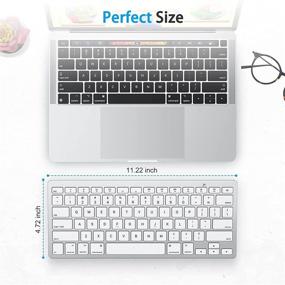 img 1 attached to 🖥️ OMOTON Bluetooth Keyboard for Mac: Compact Wireless Keyboard for MacBook Pro/Air, iMac, Mac Mini, and More!