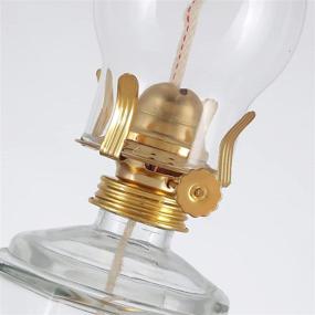 img 1 attached to Винтажные стеклянные лампы на масляной основе: DNRVK Большой прозрачный фонарь для внутреннего декоративного освещения