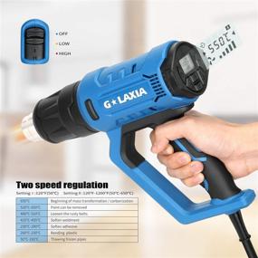 img 3 attached to 🔥 G LAXIA 2000W Heat Gun with LCD Display- 4 Nozzles, 1 Scraper Included – Temperature Range 120°F-1200°F