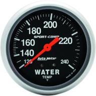 🌡️ high-performance auto meter 3432 sport-comp mechanical water temperature gauge logo