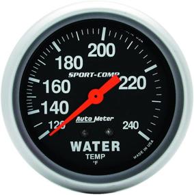 img 1 attached to 🌡️ High-Performance Auto Meter 3432 Sport-Comp Mechanical Water Temperature Gauge