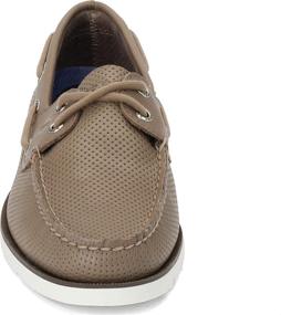 img 3 attached to Sperry Top Sider Leeward Perforated Taupe: Stylish Footwear for Men