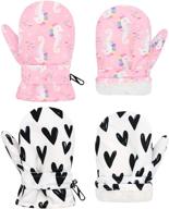 mittens toddler gloves winter waterproof girls' accessories and cold weather logo