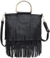 stylish leather fringe shoulder handbags, wallets, and crossbody bags from chic diary logo