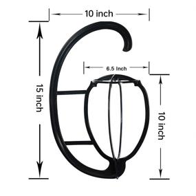 img 3 attached to 🧢 Подвеска для париков DANSEE, портативная подвесная стойка для париков и шляп - 3 штуки