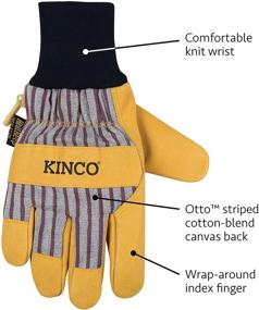 img 4 attached to 🧤 Kinco Premium Leather Work And Ski Gloves: The Ultimate Choice for Occupational Health & Safety Products