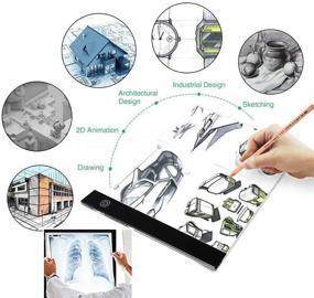 img 2 attached to 💡 A4 Ultra-Thin Portable LED Light Box Tracer USB Power Cable Dimmable Brightness Diamond Painting LED Artcraft Tracing Light Pad for Artists Drawing Sketching Animation Stencilling X-ray Viewing