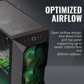img 1 attached to 🌪️ Cooler Master MasterBox TD500 Mesh Airflow ATX Mid-Tower: Polygonal Mesh, Tempered Glass, E-ATX with ARGB Lighting Fans