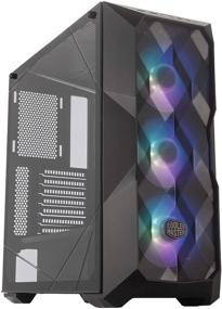 img 4 attached to 🌪️ Cooler Master MasterBox TD500 Mesh Airflow ATX Mid-Tower: Polygonal Mesh, Tempered Glass, E-ATX with ARGB Lighting Fans