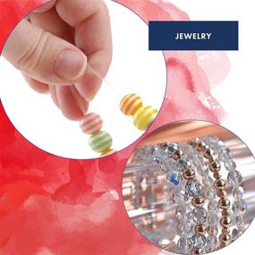 img 3 attached to 📿 Clear Elasticity Beading & Jewelry Making String: 0.5mm Diameter, 5 Meters/pkg