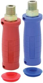 img 1 attached to 🔵 GG Grand General 99529 Gladhand Grips with Double Lip Seals (Red/Blue), 1/2 Inch NPTF
