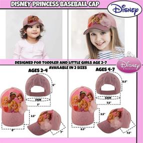 img 2 attached to 👑 Stylish Disney Frozen Elsa and Anna Cotton Baseball Cap with Sparkling Glitter Pom