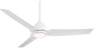 🌀 minka-aire f753l-whf java led 54-inch ceiling fan: sleek and modern design in flat white finish логотип