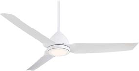 img 4 attached to 🌀 Minka-Aire F753L-WHF Java LED 54-Inch Ceiling Fan: Sleek and Modern Design in Flat White Finish