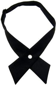 img 4 attached to Adjustable Criss Cross Bowtie Uniform Accessories