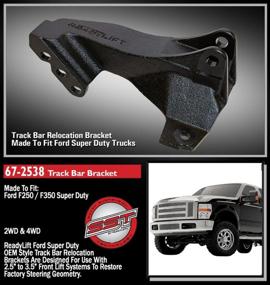 img 1 attached to 🔧 Silver Track Bar Relocation Bracket - ReadyLift 67-2538 for F250/F350/F450