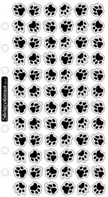 img 1 attached to 🐾 Paws Stickers - Set of 72 Pieces by Sticko