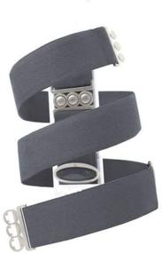 img 1 attached to The Unbelt Jet Black Silver Women's Accessories in Belts