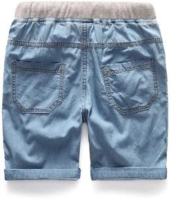 img 3 attached to 🔵 Dark Blue Boys' Clothing: Mallimoda Washed Shorts