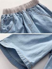 img 1 attached to 🔵 Dark Blue Boys' Clothing: Mallimoda Washed Shorts