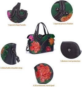 img 2 attached to 👜 Premium YHOK Genuine Leather Handbags: Stylish Crossbody Women's Handbags & Wallets
