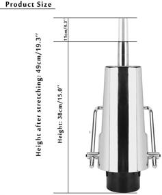 img 3 attached to 💇 Beauty Salon Barber Chair Replacement Hydraulic Pump - 4 Screw Pattern, Adjustable Height (11cm), 440/200kg lbs Weight Capacity (No Base)