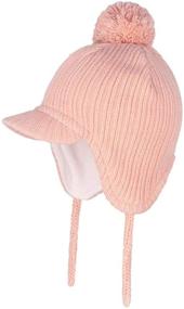 img 4 attached to LLmoway Little Beanie Toddler Earflaps for Boys: Essential Cold Weather Accessories