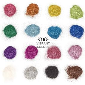 img 3 attached to Pack of 48 Assorted Glitter Packs by Horizon Group USA - Neon, Metallic, and Glitter Colors