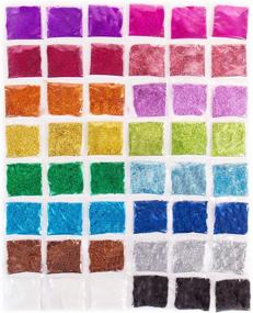 img 2 attached to Pack of 48 Assorted Glitter Packs by Horizon Group USA - Neon, Metallic, and Glitter Colors