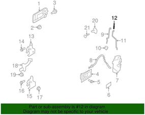 img 1 attached to Замок двери Ford с ручкой CON KNOB - FODZ-5421850-A