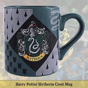 img 3 attached to 14-Ounce Multicolored Ceramic Mug with Slytherin House Crest from Silver Buffalo - Harry Potter