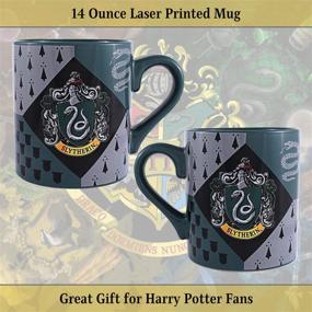 img 1 attached to 14-Ounce Multicolored Ceramic Mug with Slytherin House Crest from Silver Buffalo - Harry Potter