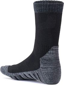 img 1 attached to 🧦 CQR Moisture Wicking Hiking Socks - Pack of 3 or 5 Pairs for Men and Women | Outdoor Sports Trekking Crew Socks with Mid Calf Cushioning