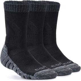 img 4 attached to 🧦 CQR Moisture Wicking Hiking Socks - Pack of 3 or 5 Pairs for Men and Women | Outdoor Sports Trekking Crew Socks with Mid Calf Cushioning